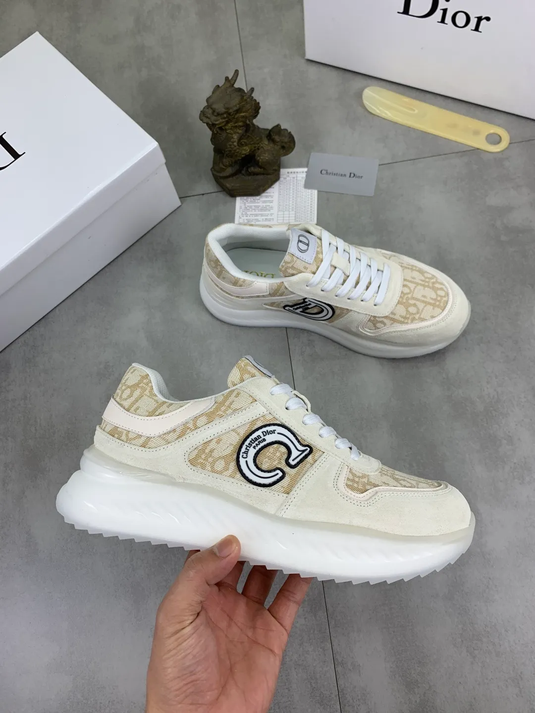 Men's Men's Shoes💰P440💰[New Style]🆘[Dior] 2025 Dior Original Lace-up Low-top Men's Shoes Classic casual shoes 🔥This model is the official classic model, with high quality and made by famous original designers. It is made of high-quality cowhide with original materials➕comfortable and breathable mesh lining➕pigskin insole. The perfect last shape and generous and fashionable design have attracted many consumers and are suitable for drivers to drive🚗. What you want is the highest quality in the market. Color: multi-color. Code number: 38--44 (45 customized)